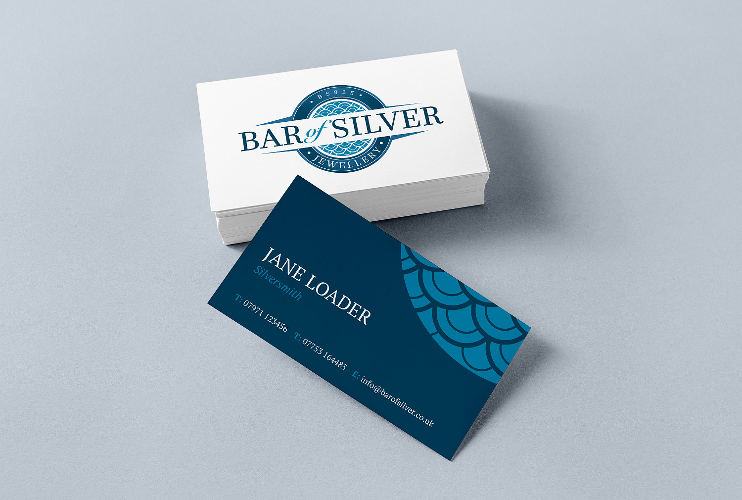 Bar of Silver Business Card Design