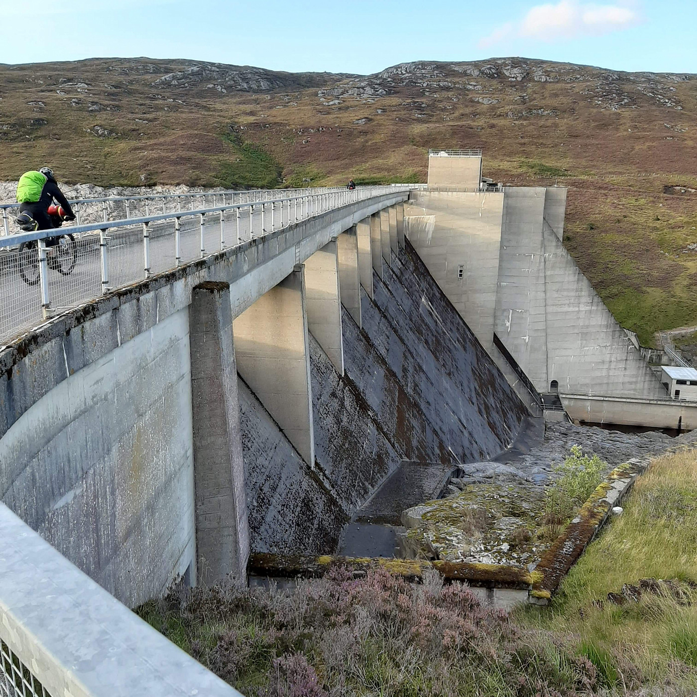 Flashback to a month ago, me going over the Orrin Dam